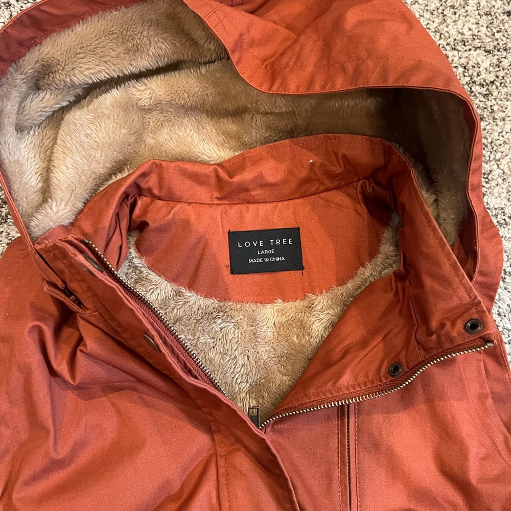 Love Tree Women's Rust Hooded Utility Vest - Picture 2 of 6